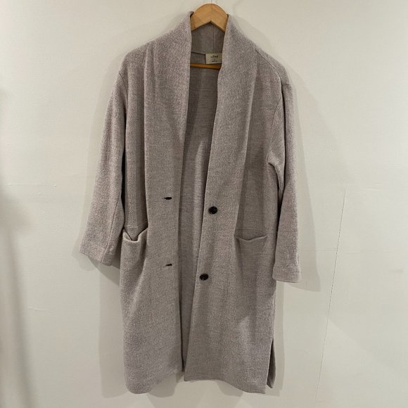 WILFRED MERINO WOOL HEATHER GREY COAT SIZE SMALL - Picture 2 of 11